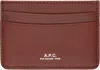 Apc Brown André Card Holder In Brown