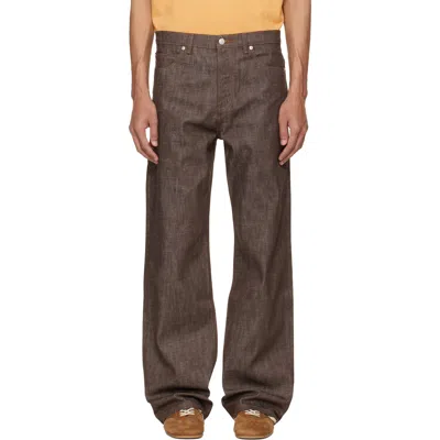 A.p.c. Arno Jeans In Brown