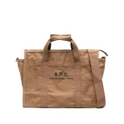 APC A.P.C. BROWN BACKPACKS MEN