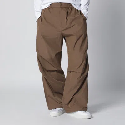 Apc A.p.c. Brown Baggy Trousers Men