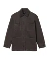 A.p.c. Brown Canvas Workwear Jacket In Brown