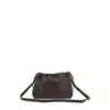 Apc A.p.c. Brown Crossbody Bag With Logo Lettering On The Front And Drawstring Closure In Ecoleather In Brown