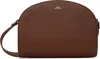 Apc Brown Demi-lune Bag In Cad Hazelnut