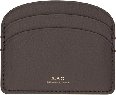 Apc Brown Demi-lune Card Holder