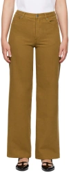 Apc Brown Elisabeth Jeans In Cag Tobacco