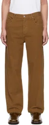 Apc Brown Fairfax Jeans In Cag Tobacco