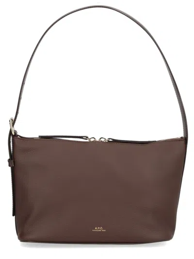 Apc A.p.c. Brown Goat Shoulder Bag
