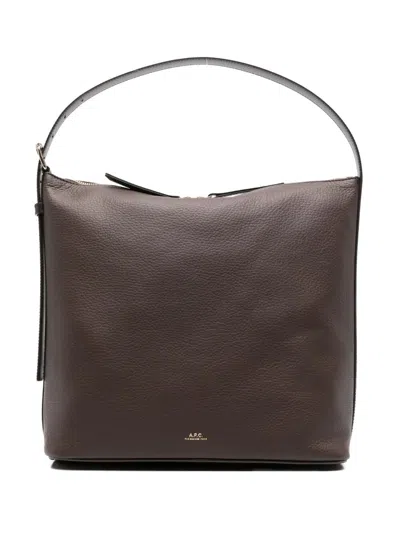 APC A.P.C. BROWN GOAT SHOULDER BAG