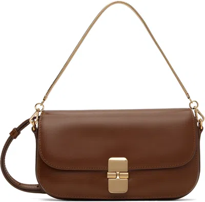 Apc Brown Grace Chaine Bag In Cad Hazelnut