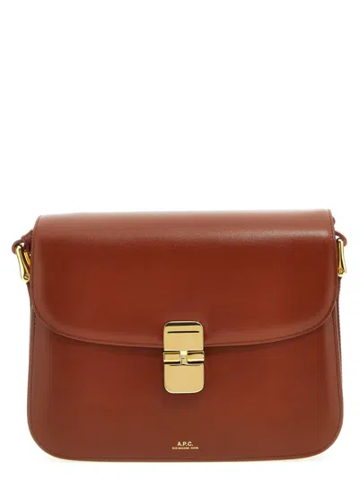 Apc Brown Grace Crossbody Bag