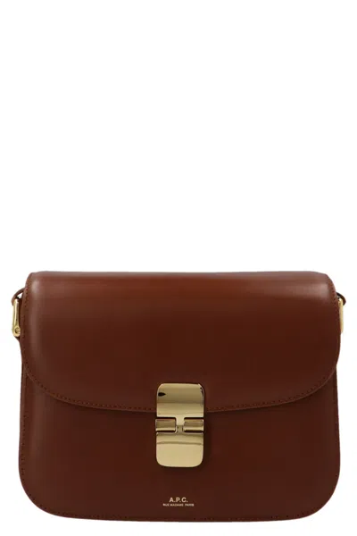 Apc Brown Grace Small Crossbody Bag
