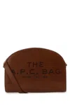 Apc A.p.c. Brown Leather A.p.c. X Marc Jacobs Demi Lune Crossbody Bag In Brown