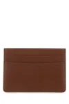 Apc A.p.c. Men Brown Leather Card Holder In Brown
