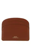 APC BROWN LEATHER CARD HOLDER