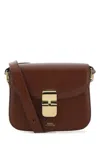 Apc A.p.c. Brown Leather Grace Mini Crossbody Bag