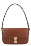 Apc A.p.c. Brown Leather Grace Shoulder Bag In Brown