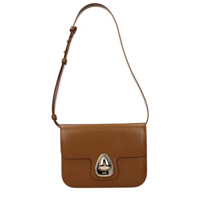 Apc A.p.c. Brown Leather Shoulder Women's Bag