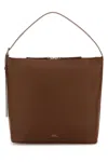 Apc Brown Leather Vera Shoulder Bag A.p.c. In Burgundy
