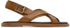 Apc Brown Lou Sandals In Cad Hazelnut
