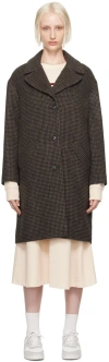 Apc Brown Ninon Coat In Caa Brown