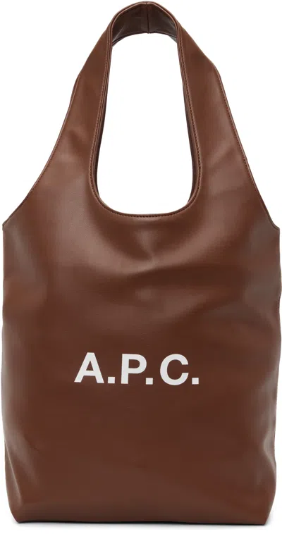 Apc Brown Ninon Small Tote
