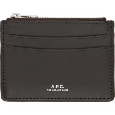 A.p.c. Brown Paris Card Holder
