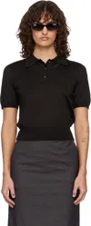 A.p.c. Brown Ruby Polo In Black
