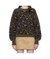 Apc Brown Selena Sweater In Black
