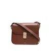 Apc A. P.c. Logo-stamp Shoulder Bag In Brown