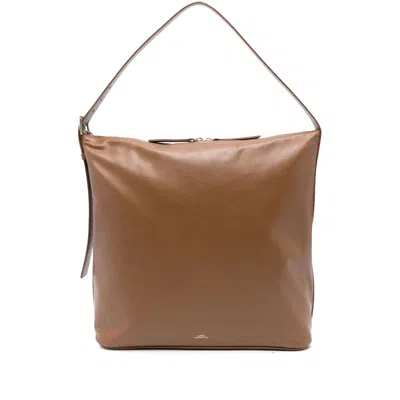 APC A.P.C. BROWN SHOULDER BAGS WOMEN