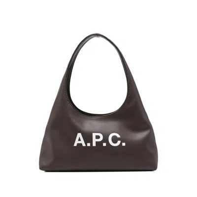 APC A.P.C. BROWN SHOULDER BAGS WOMEN
