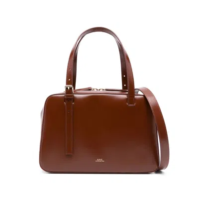 APC A.P.C. BROWN TOTE BAGS WOMEN