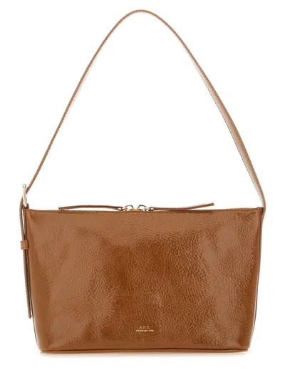 APC A.P.C. BROWN VACHETTE SHOULDER BAG