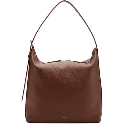 A.p.c. Brown Vera Bag In Cad Hazelnut