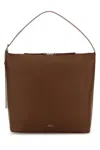 Apc Brown Leather Vera Shoulder Bag A.p.c. In Burgundy
