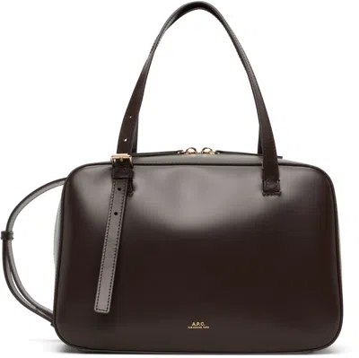 Apc Brown Virginie Box Bag