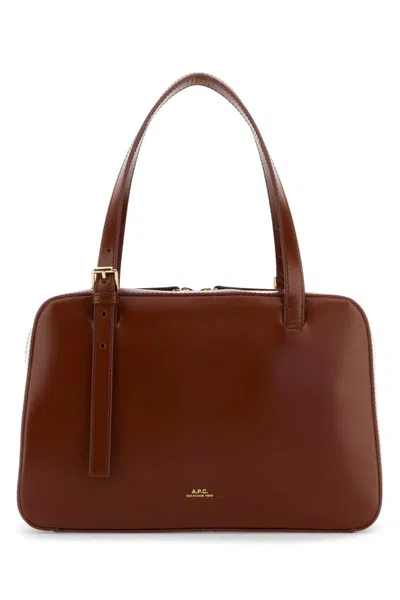 APC BROWN VIRGINIE SHOULDER BAG