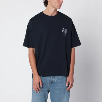 A.p.c. A. P.c. Bruno Cotton T-shirt In Blue