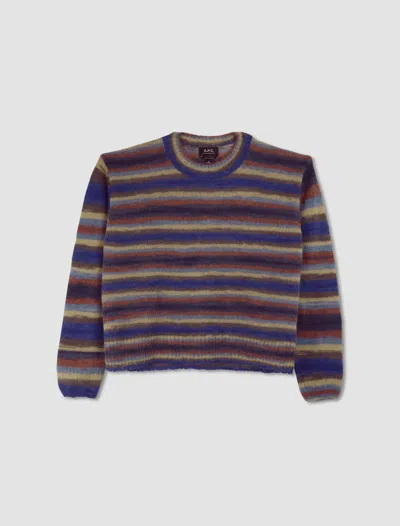 Apc Bryce Sweater In Blue