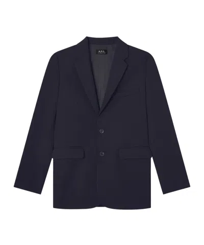 Apc Button Blazer In Black