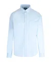 Apc A.p.c. Linen Cassel Shirt For In Blue