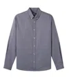 Apc Greg Button-down Shirt In Iaj - Navy Blue