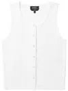 APC BUTTON-DOWN TANK TOP