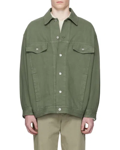 APC BUTTON-FASTENING FLAP-POCKET JACKET