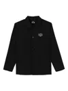 A.p.c. Regis Logo-embroidered Shell Jacket In Black