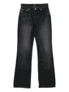 Apc Button-fly Flared Jeans In Black