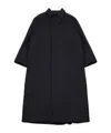 A.p.c. Button Maxi Coat In Blue