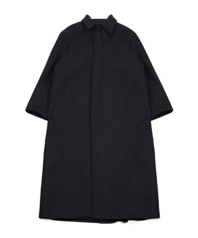 A.p.c. Button Maxi Coat In Blue