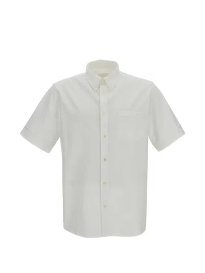 A.p.c. Short-sleeved Button-up Shirt In White
