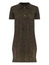 Apc Buttoned Collared Mini Dress In Black
